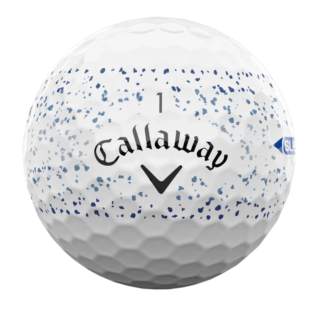 Callaway Supersoft Splater Golf Balls / Blue / 3 Ball Sleeve